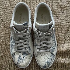 Cole Haan Women's GrandPro Ivory Snakeskin Sneakers, Sz 6.5